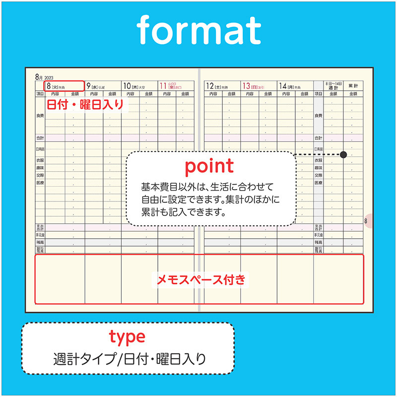 No.33 Petit Kakeibo（プチ家計簿） | 高橋書店